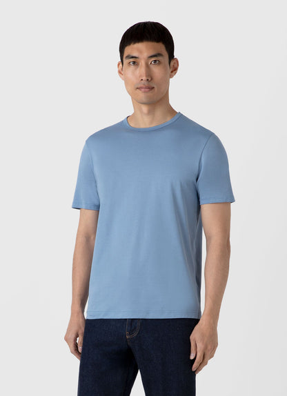 Mens Classic Tshirt In Como Blue Mtsh0001 Buvp