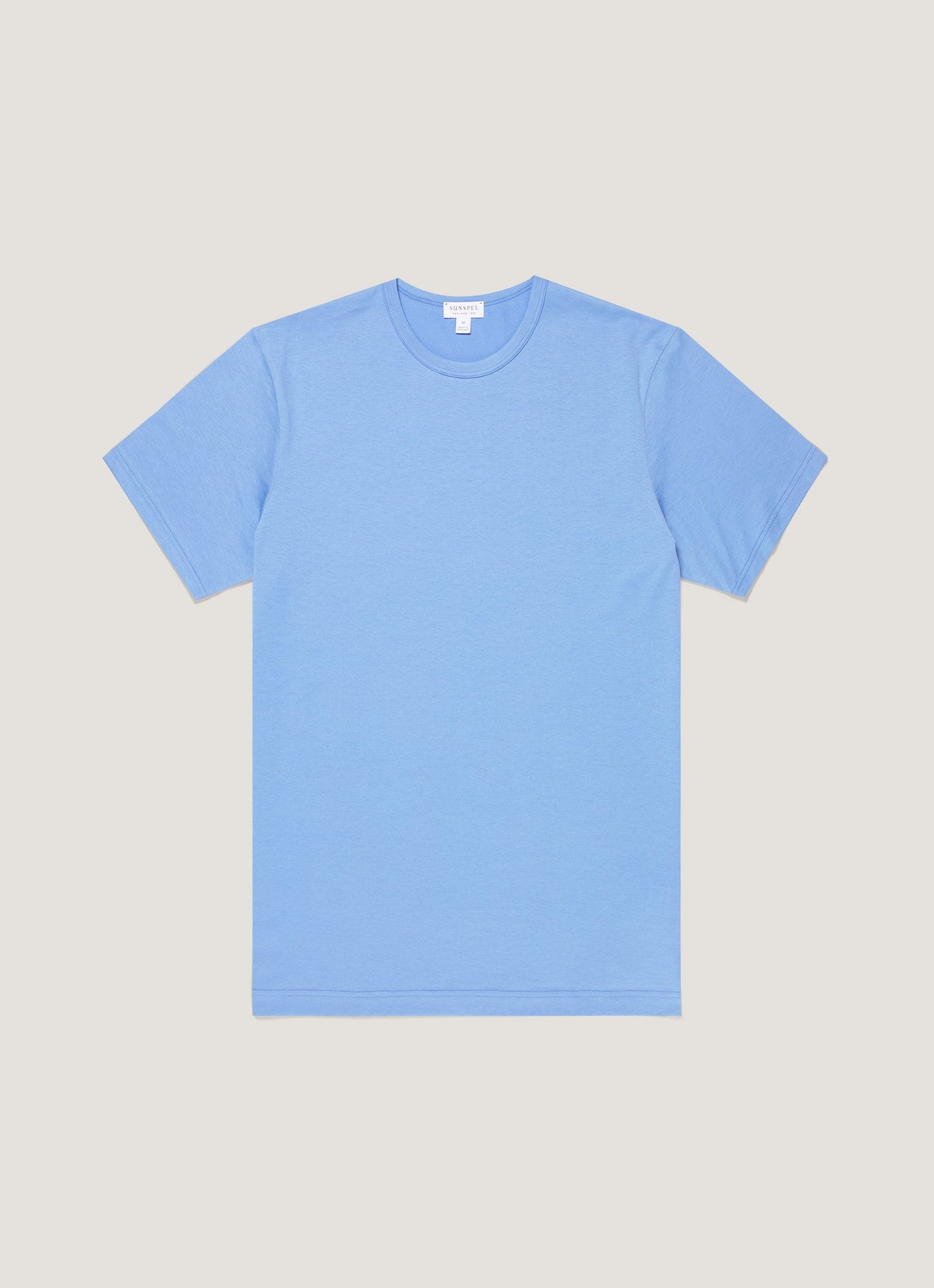 Mens Classic Tshirt In Azure Blue Mtsh0001 Buww