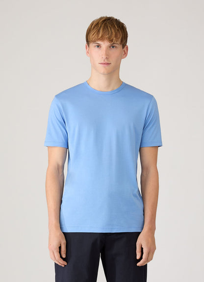 Mens Classic Tshirt In Azure Blue Mtsh0001 Buww