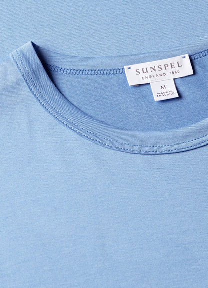 Mens Classic Tshirt In Azure Blue Mtsh0001 Buww