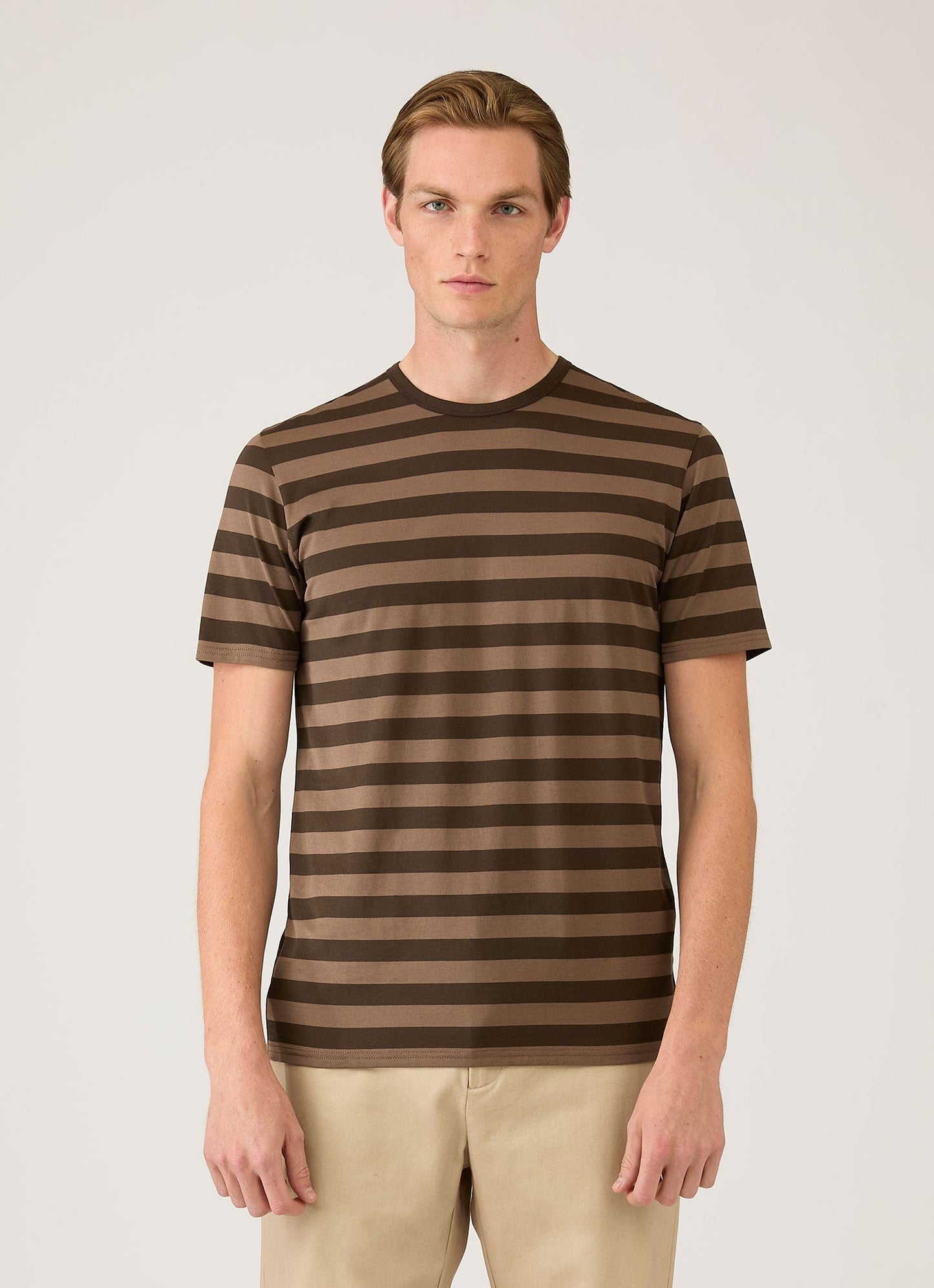 Mens Classic Tshirt In Dark Cedar Dark Chocolate Mtsh0001Bs Stod