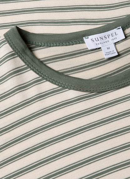 Mens Classic Tshirt In Dusk Green Undyed Mtsh0001Vs Stne
