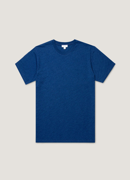 Mens Riviera Midweight Tshirt In Real Indigo Mtsh0007R Buje