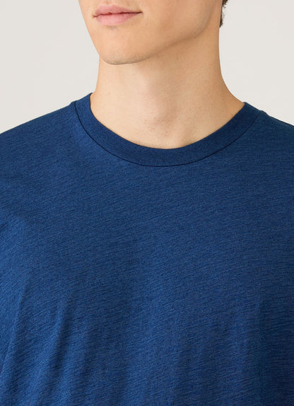 Mens Riviera Midweight Tshirt In Real Indigo Mtsh0007R Buje