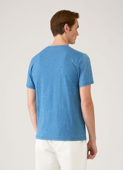 Mens Riviera Midweight Tshirt In Mid Indigo Wash Mtsh0007R Buvz