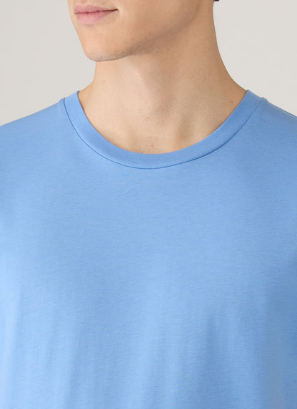 Mens Riviera Midweight Tshirt In Azure Blue Mtsh0007R Buww