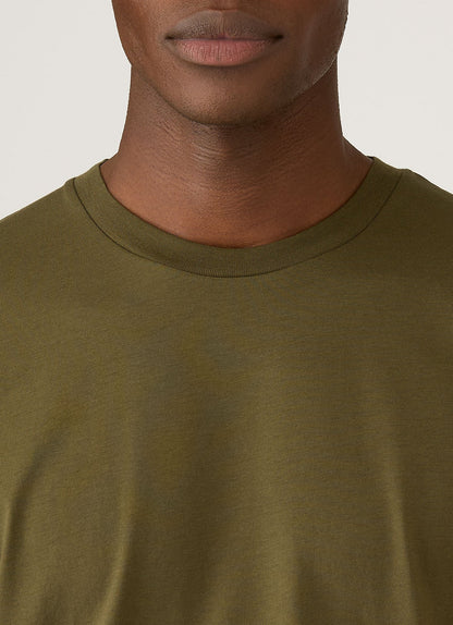Mens Riviera Midweight Tshirt In Deep Olive Mtsh0007R Gniz