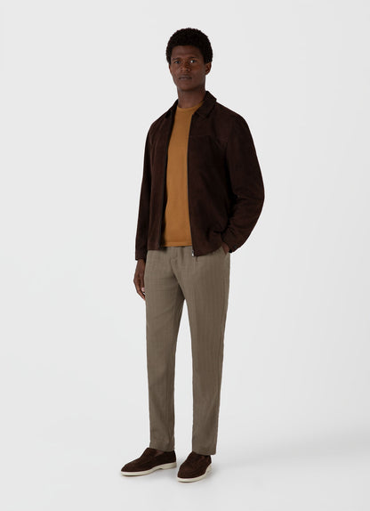Mens Riviera Midweight Tshirt In Golden Brown Mtsh0007S Brfo