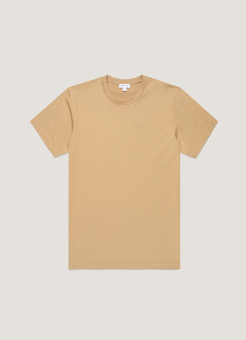 Mens Riviera Midweight Tshirt In Tan Mtsh0007S Brgm
