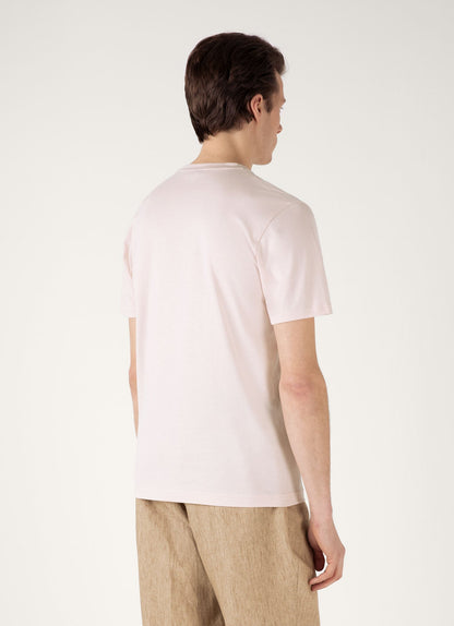 Mens Riviera Midweight Tshirt In Pastel Pink Mtsh0007S Pkbl