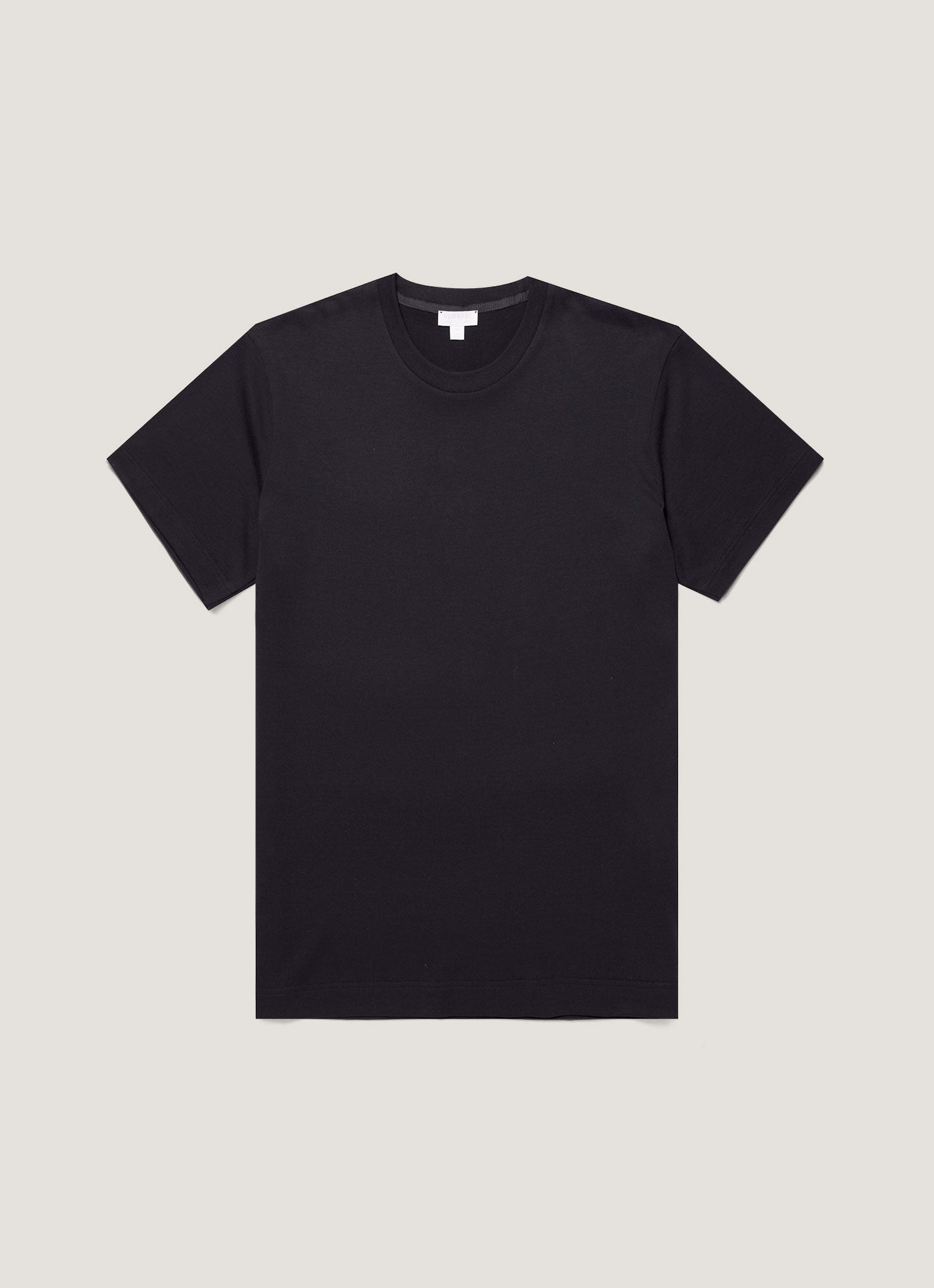 Mens Silk Cotton Tshirt In Black Mtsh0175 Bkaa