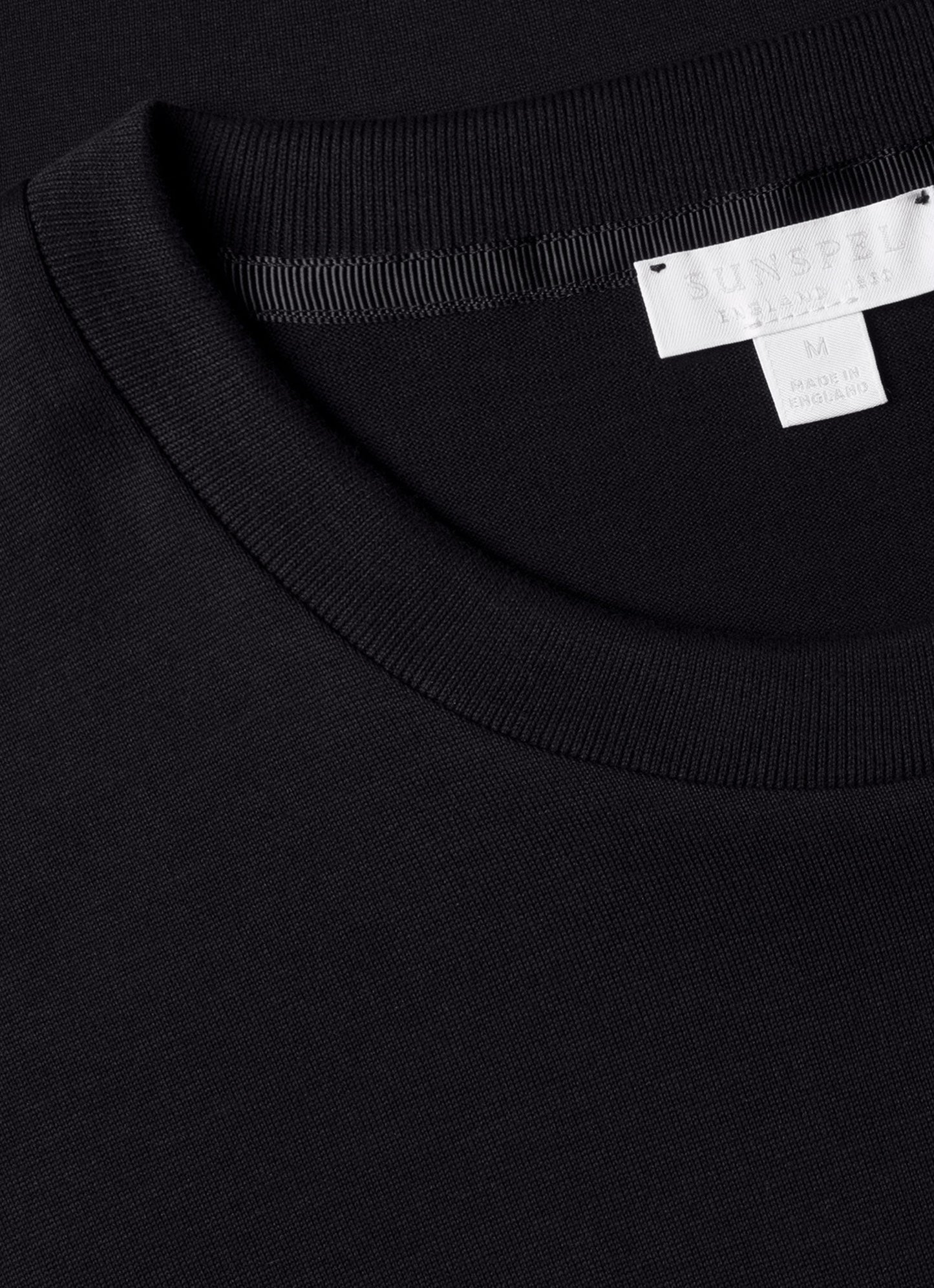 Mens Silk Cotton Tshirt In Black Mtsh0175 Bkaa