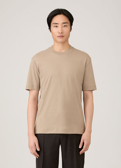 Mens Relaxed Fit Heavyweight Tshirt In Mink Mtsh0181 Brgb