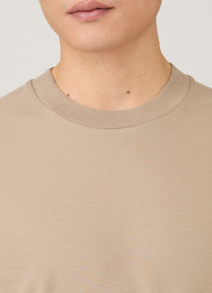 Mens Relaxed Fit Heavyweight Tshirt In Mink Mtsh0181 Brgb