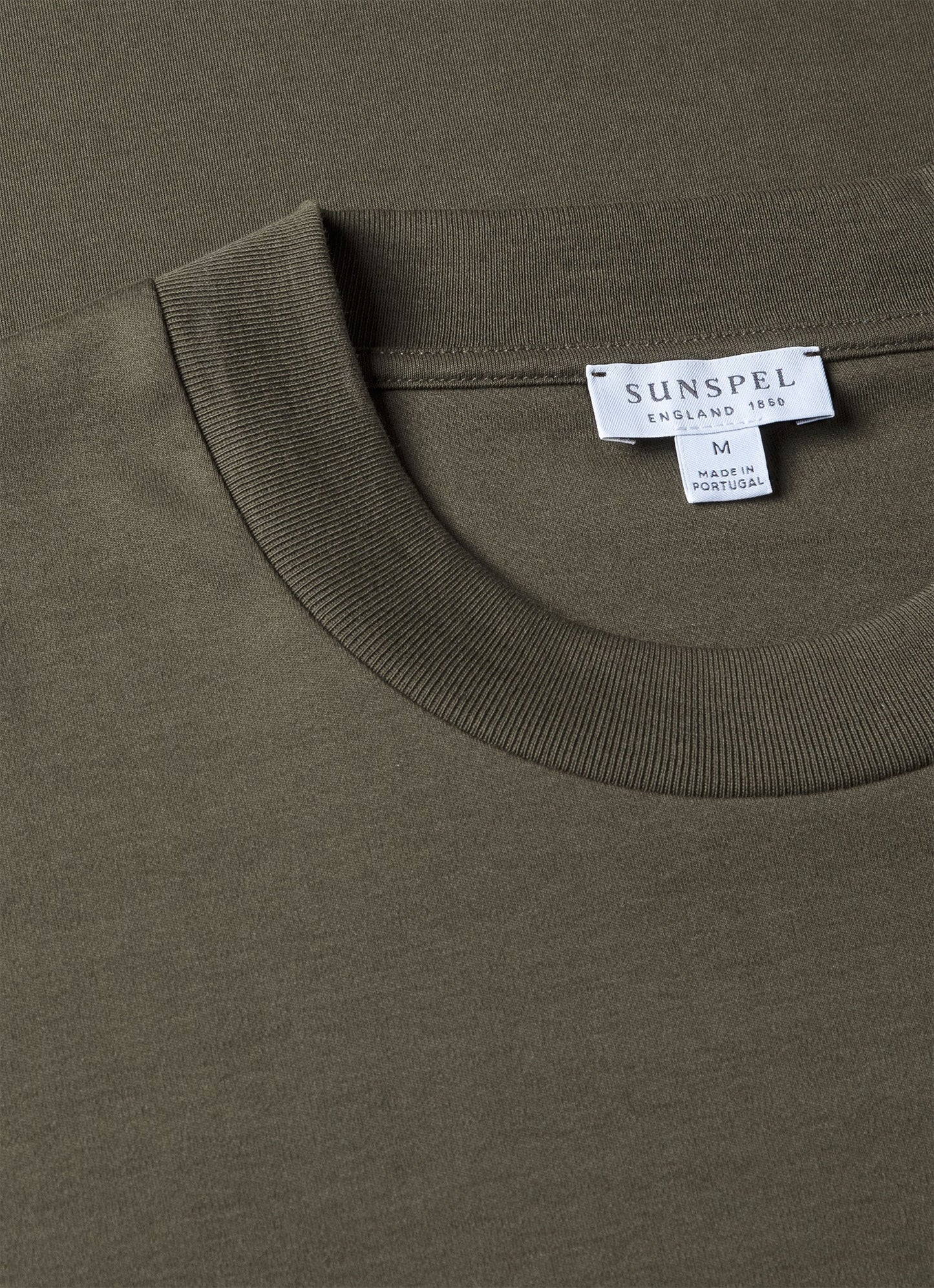 Mens Relaxed Fit Heavyweight Tshirt In Khaki Mtsh0181 Gngy