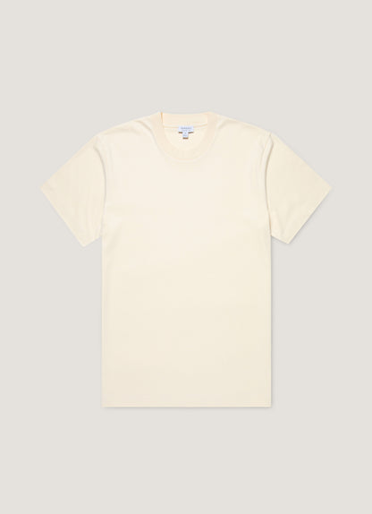 Mens Relaxed Fit Heavyweight Tshirt In Undyed Mtsh0181 Nuab