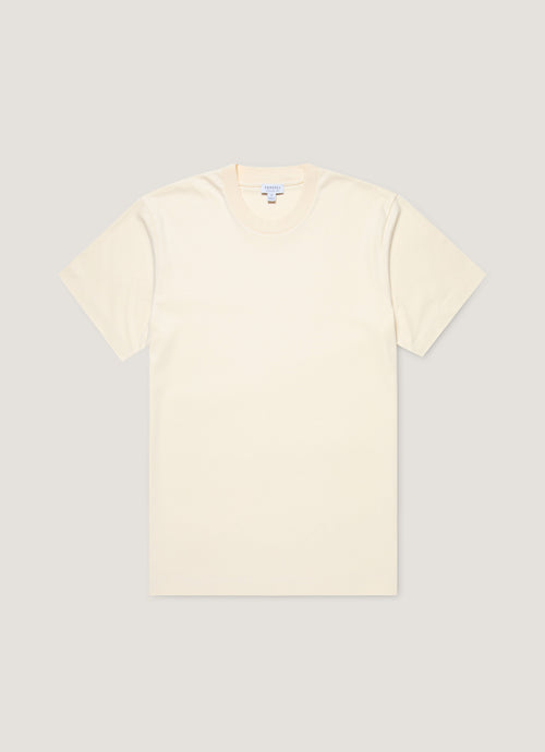 Mens Relaxed Fit Heavyweight Tshirt In Undyed Mtsh0181 Nuab