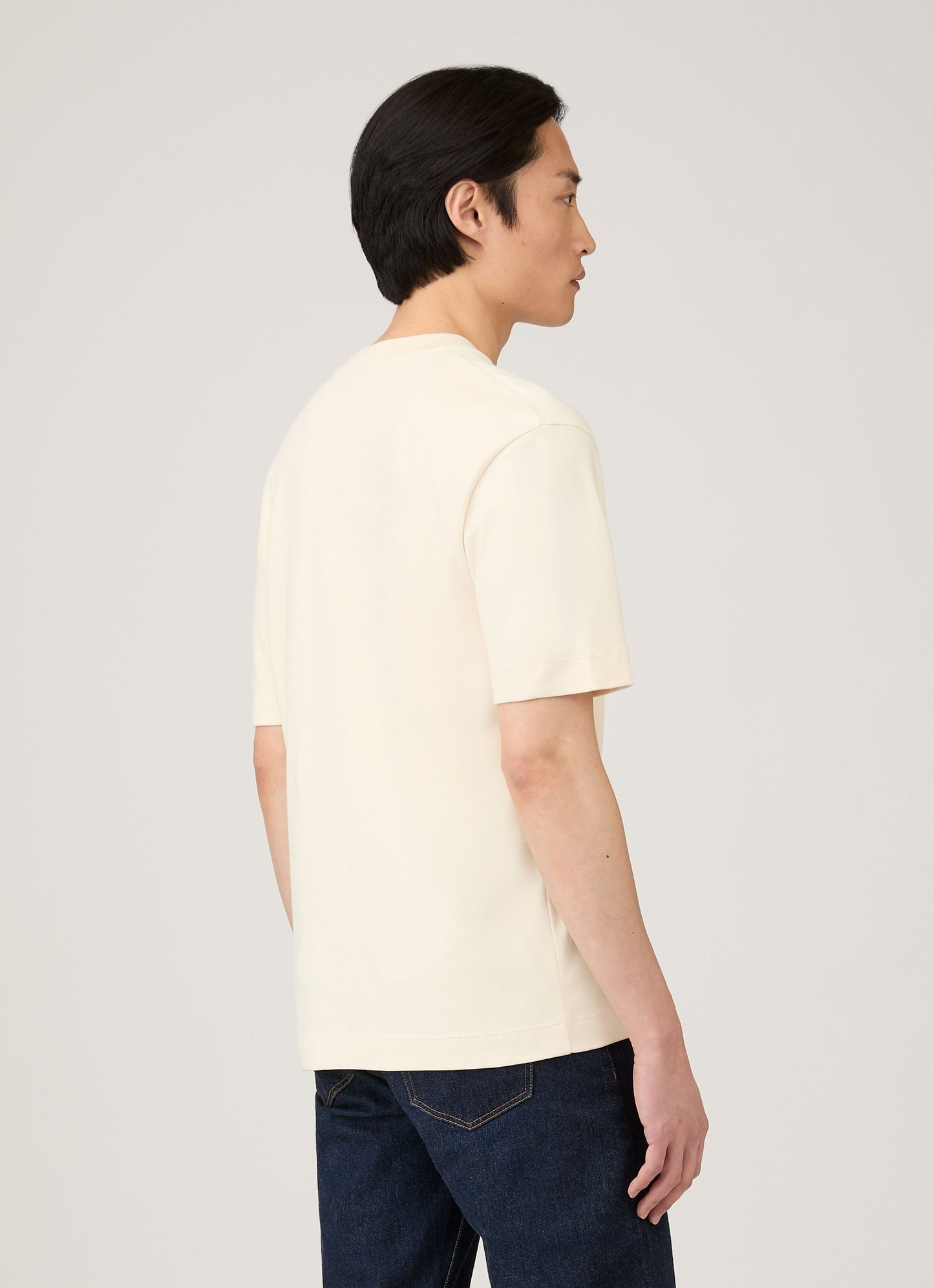 Mens Relaxed Fit Heavyweight Tshirt In Undyed Mtsh0181 Nuab