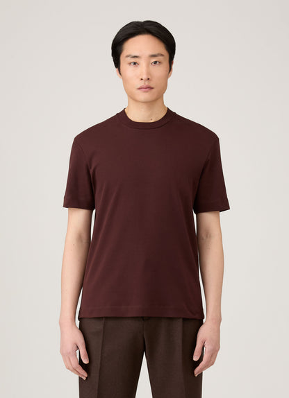Mens Relaxed Fit Heavyweight Tshirt In Bakelite Mtsh0181 Rdel