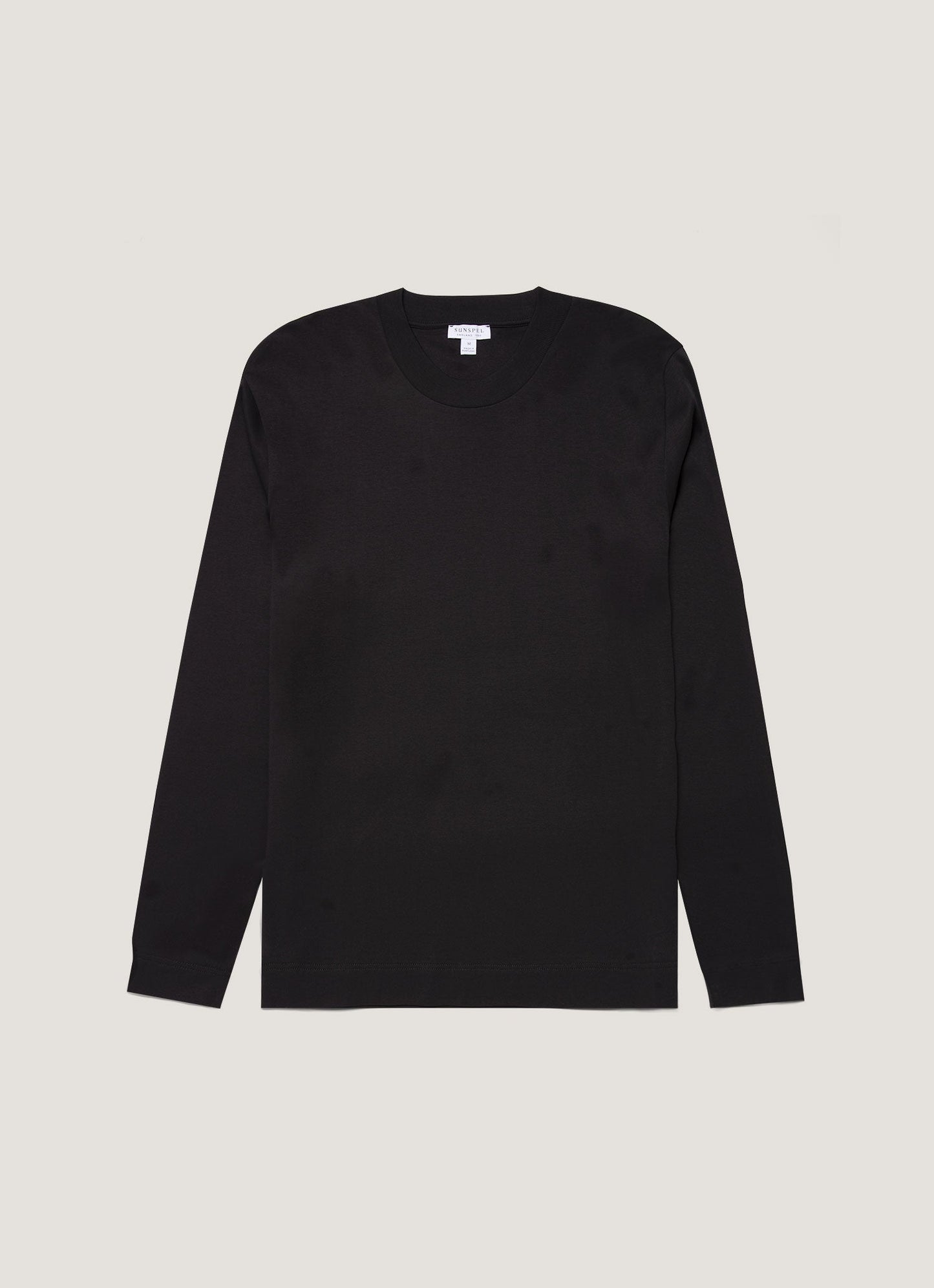 Mens Long Sleeve Heavyweight Tshirt In Black Mtsh0182 Bkaa