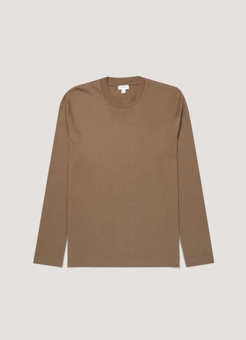 Mens Long Sleeve Heavyweight Tshirt In Dark Cedar Mtsh0182 Brgr
