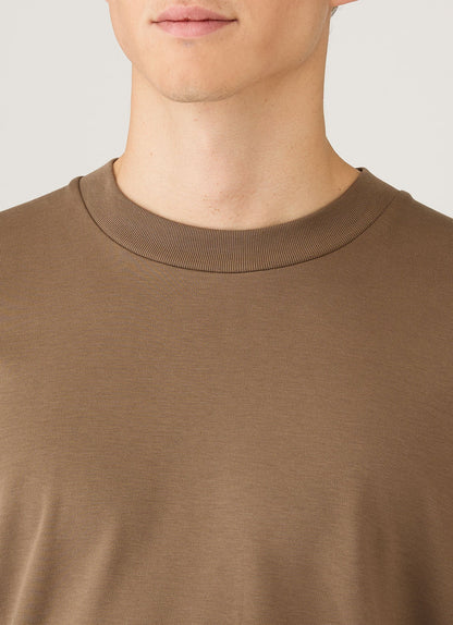 Mens Long Sleeve Heavyweight Tshirt In Dark Cedar Mtsh0182 Brgr