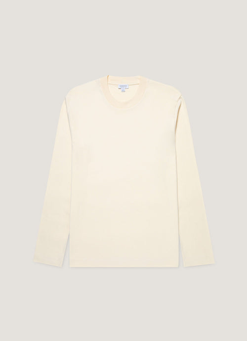 Mens Long Sleeve Heavyweight Tshirt In Undyed Mtsh0182 Nuab