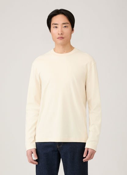 Mens Long Sleeve Heavyweight Tshirt In Undyed Mtsh0182 Nuab