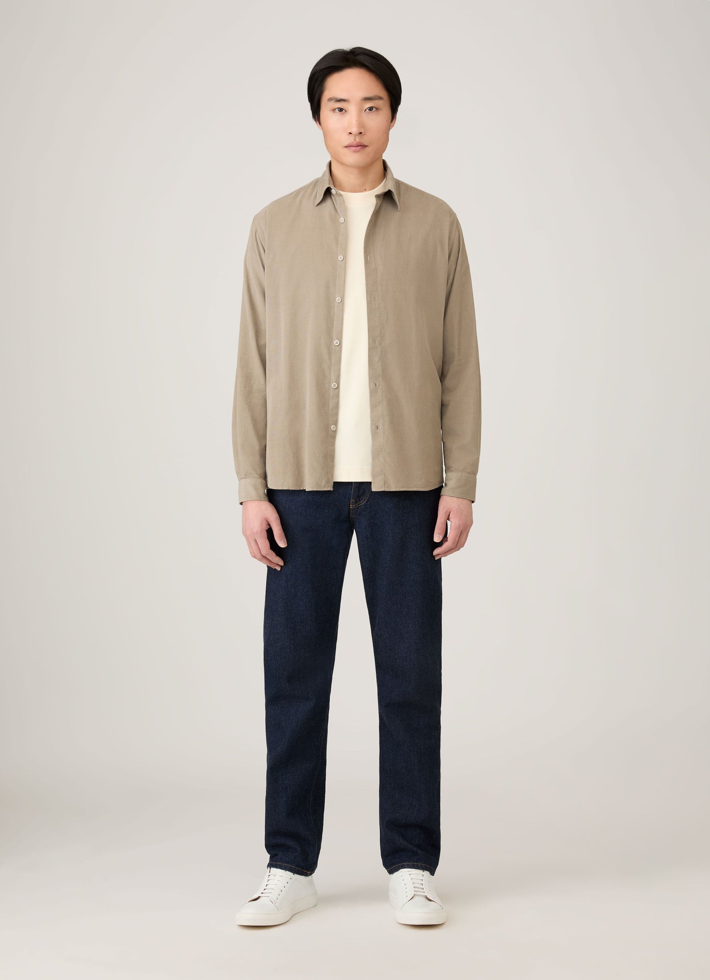 Mens Long Sleeve Heavyweight Tshirt In Undyed Mtsh0182 Nuab