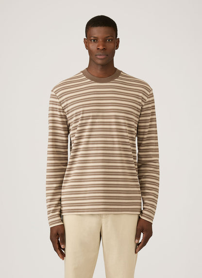 Mens Long Sleeve Heavyweight Tshirt In Hazelwood Dark Cedar Mtsh0182Is Stog
