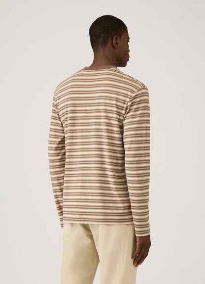 Mens Long Sleeve Heavyweight Tshirt In Hazelwood Dark Cedar Mtsh0182Is Stog