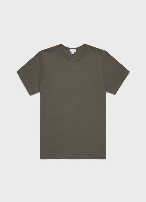 Mens Single Jersey Tshirt In Khaki Mtsh0187 Gngy