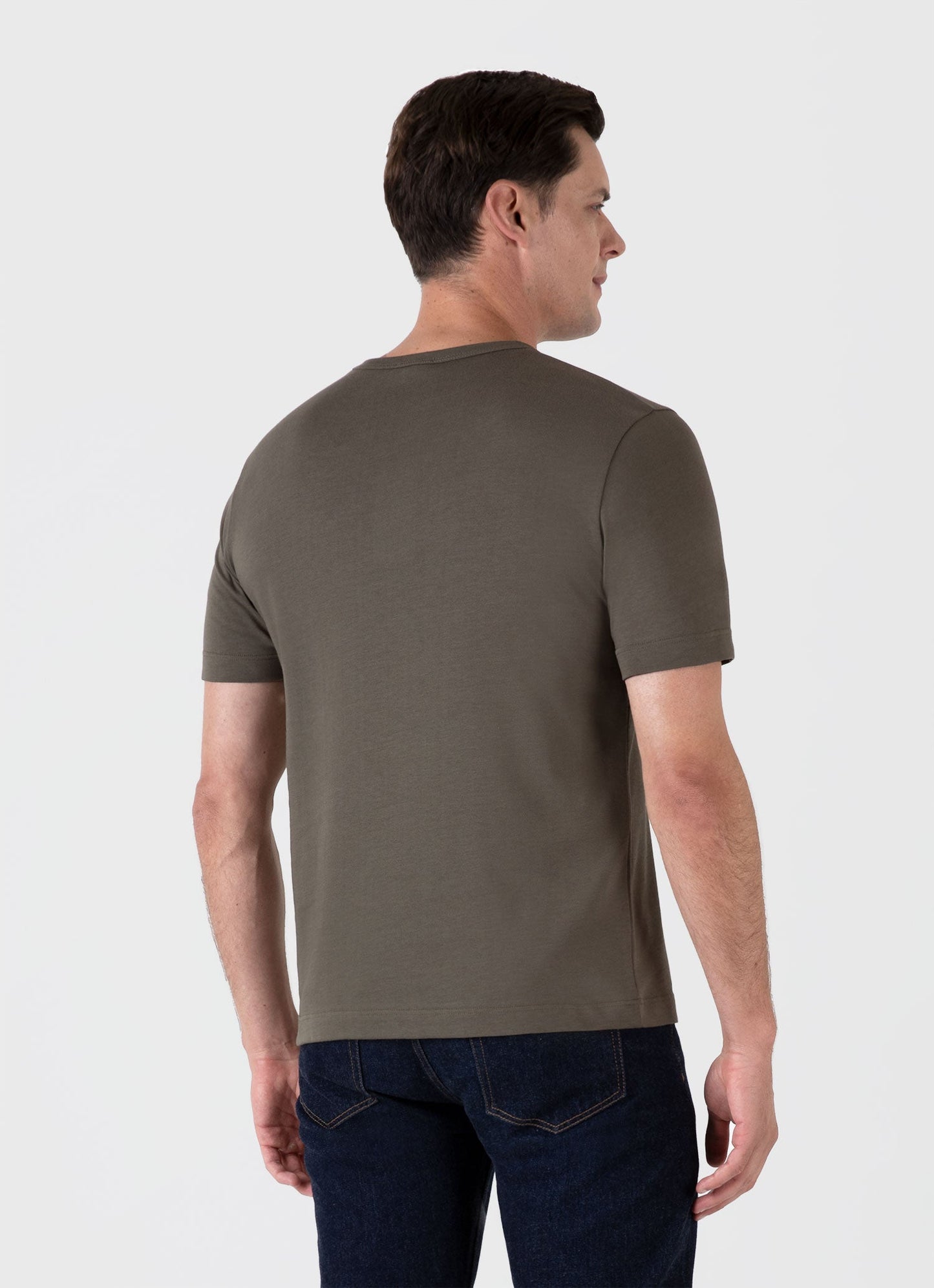 Mens Single Jersey Tshirt In Khaki Mtsh0187 Gngy