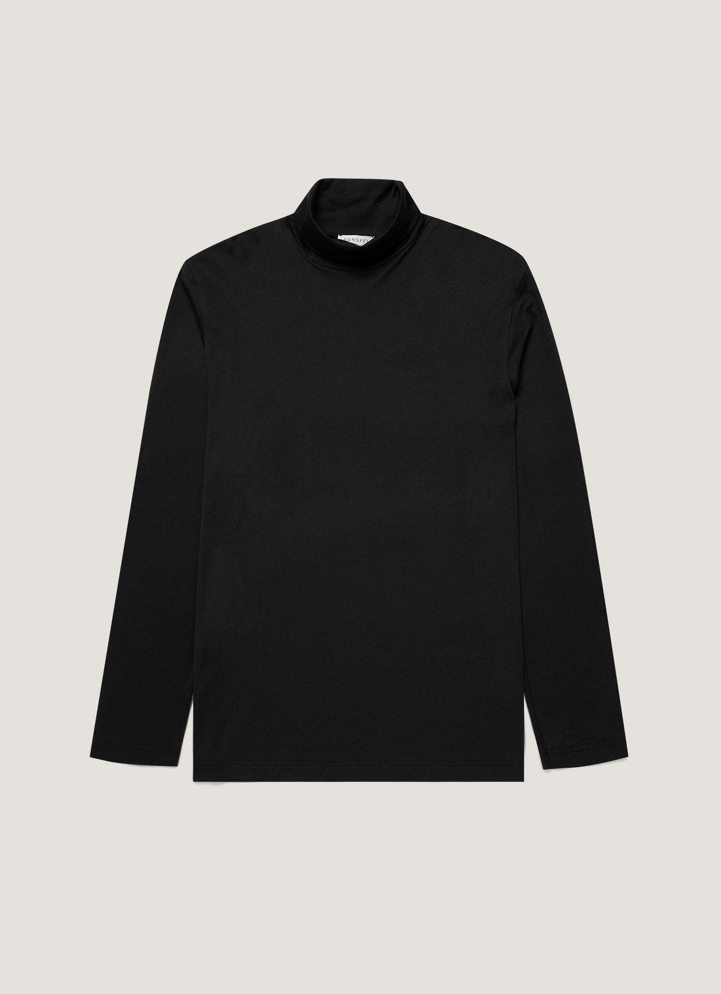 Mens Long Sleeve Roll Neck In Black Mtsh0197 Bkaa