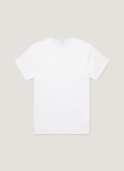 Mens Sea Island Crew Neck T Shirt Mtsh4000 White