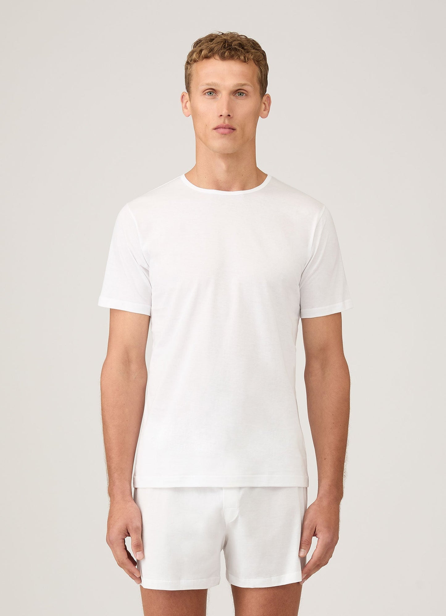 Mens Superfine Cotton Underwear T Shirt In White Mtsh4001 Whaa
