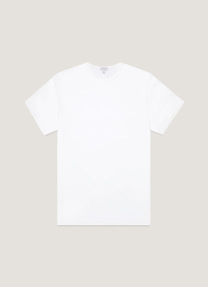 Mens Tencel Tshirt In White Mtsh4012 Whaa