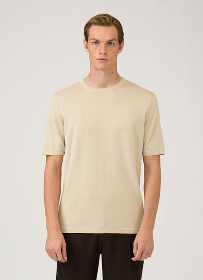 Mens Sea Island Cotton Knit Tshirt In Hazelwood Mtsh8278 Brgt