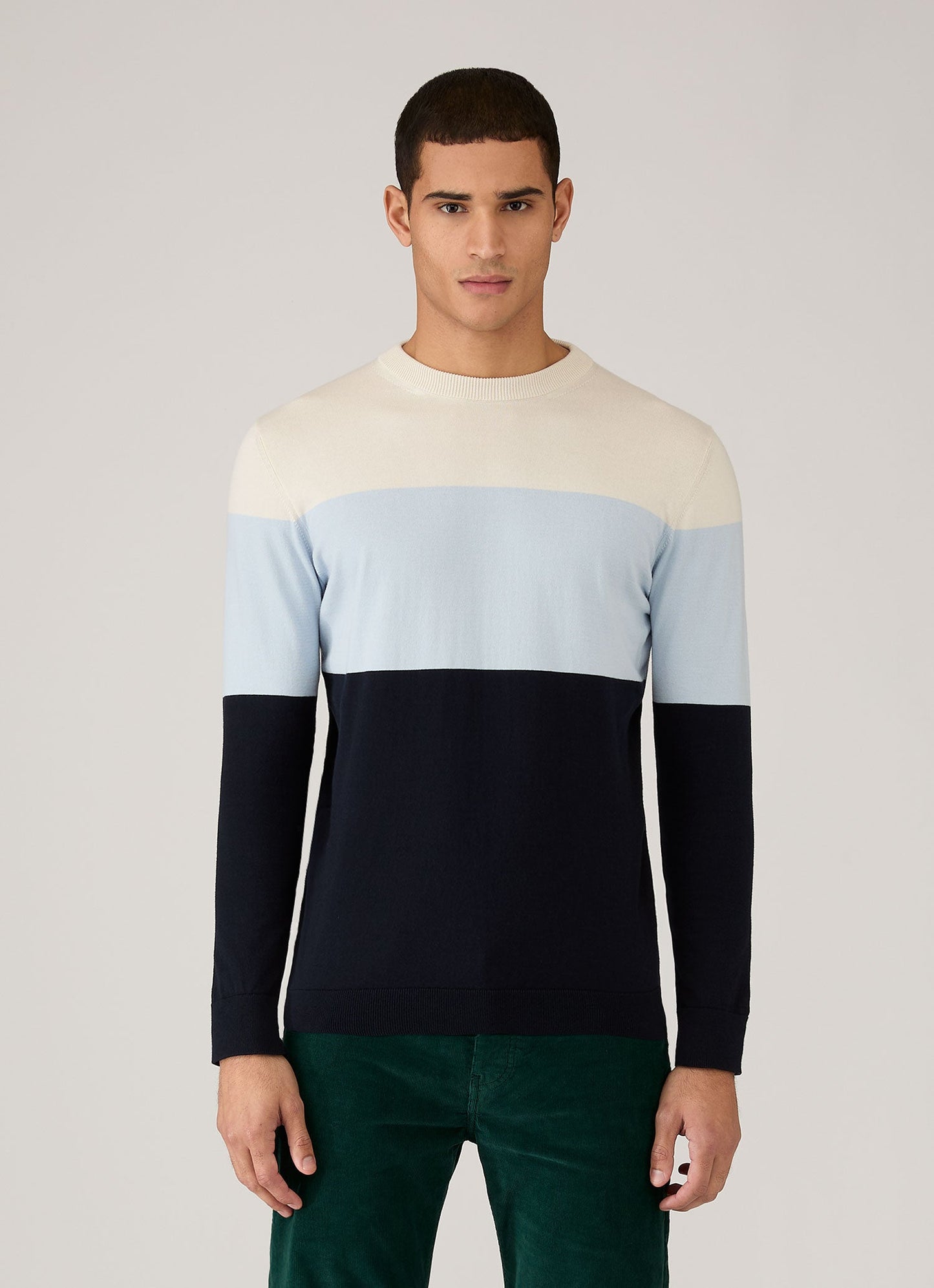 Mens Paul Weller Jumper In Vintage Blue Pwmjum8320 Buxh