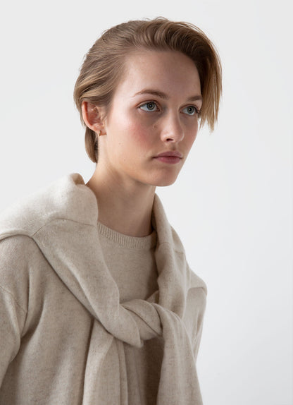 Womens Cashmere Cardigan In Natural Ecru Wcar8151U Whgs