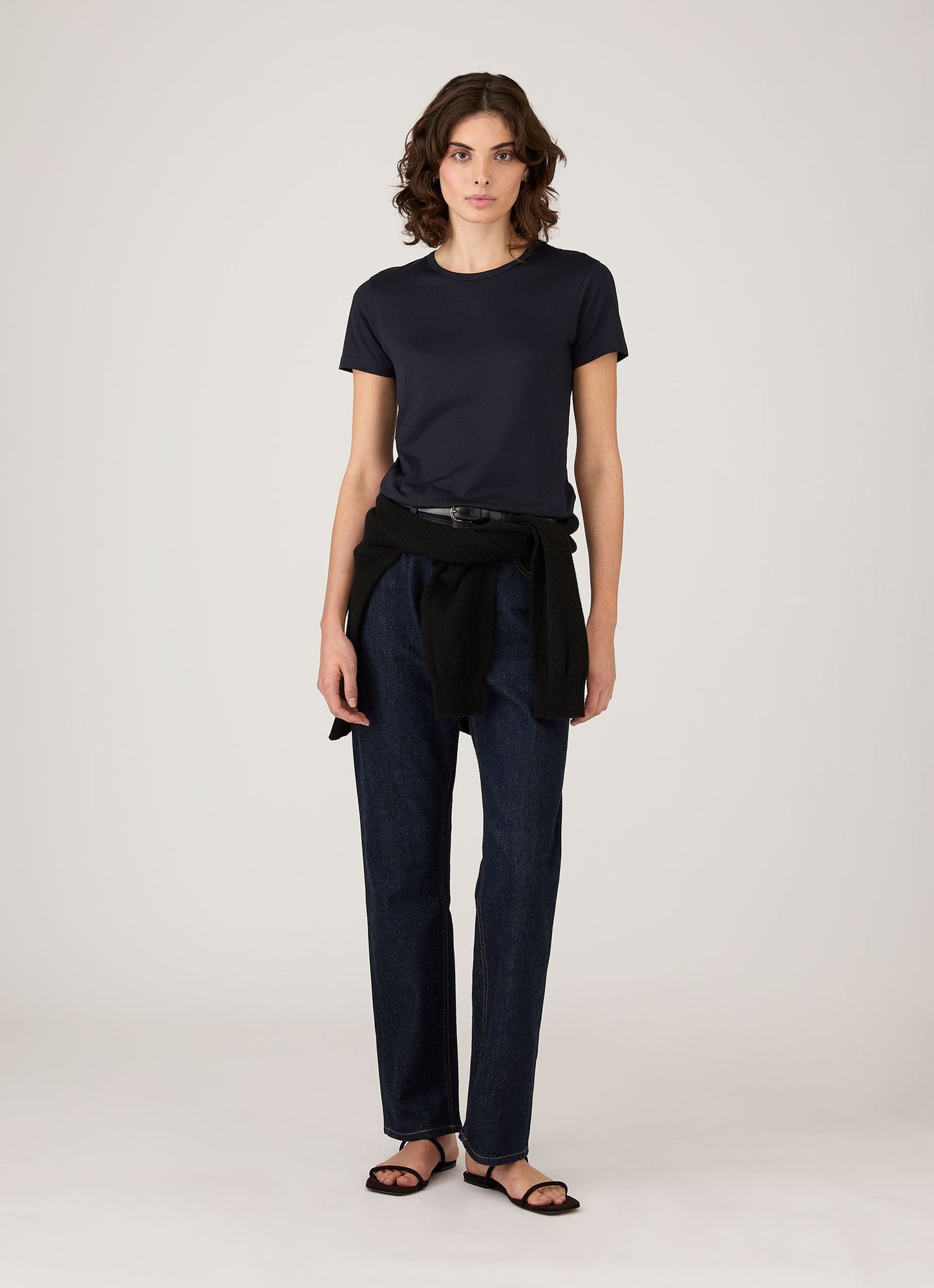 Womens Classic Tshirt In Midnight Navy Wtsh0032 Buvn