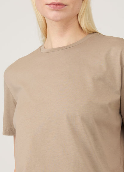 Womens Boy Fit Tshirt In Mink Wtsh0087S Brgb