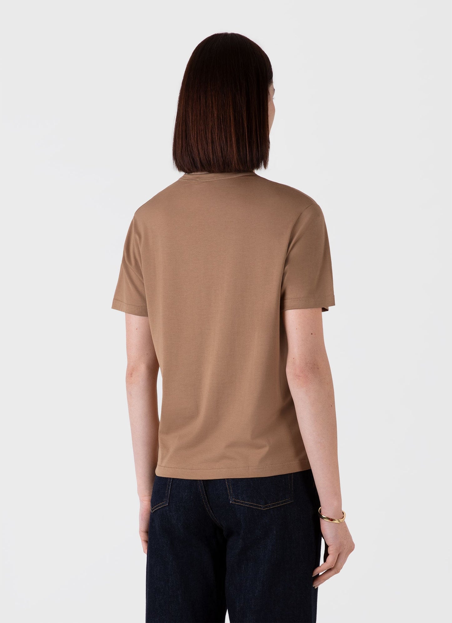 Womens Relaxed Fit Tshirt In Almond Wtsh0170 Brfm