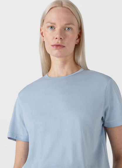 Womens Relaxed Fit Tshirt In Blue Mist Wtsh0170 Buvq